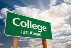 college-road-sign